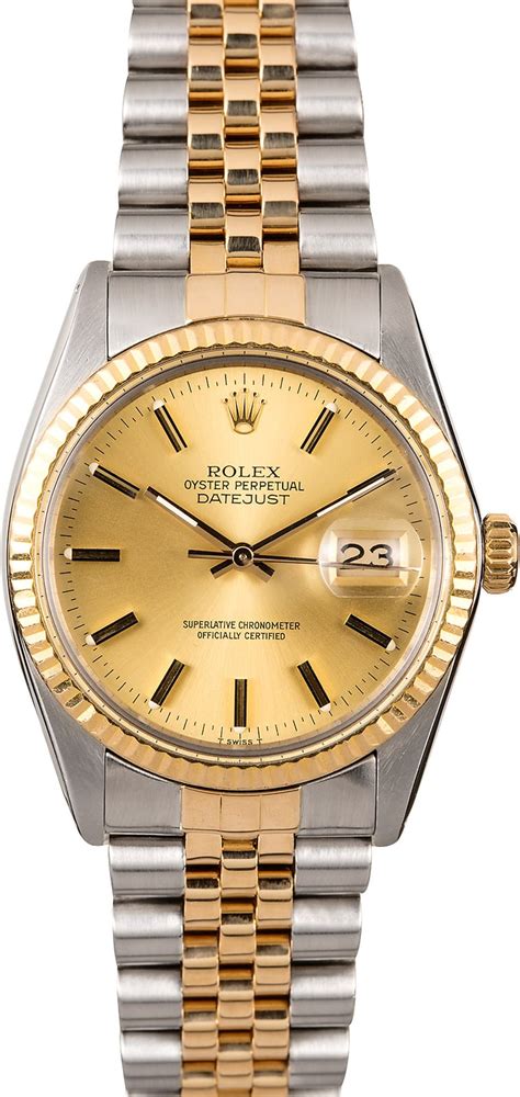 rolex two tone 16013 size|Rolex datejust 16013 for sale.